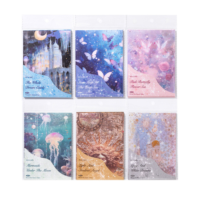 30 Sheets Fantasy Scrapbook Paper Journal Album Card Not Stickers Collage Art