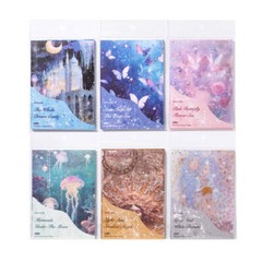 30 Sheets Fantasy Scrapbook Paper Journal Album Card Not Stickers Collage Art