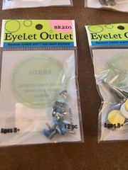 Eyelet Outlet Brads Lot of NEW 6 packs Card Making Scrapbooking Skull Dice