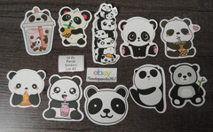Panda Bears – Cute – Stickers – 10 PCs – 5 styles available! See Description