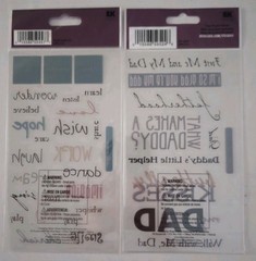 STICKO Set of 2 Quote/Words Clear Sticker Sheets -My Dad – Remember To-
