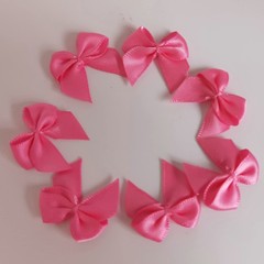 Micomon 50pcs 1.2-Inch Mini Ribbon Bows for Crafts 3/8″ ribbon, Hot.Pink
