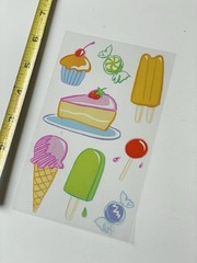 5 Mrs Grossmans Sweet Treats Stickers Dessert Cupcake Popsicle Cake Ice Cream