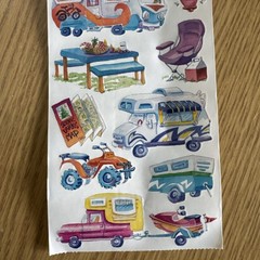 Vintage Travel RV Sticker ROLL Stickers, RV, Picnic, Travel, Scenic Route Camper