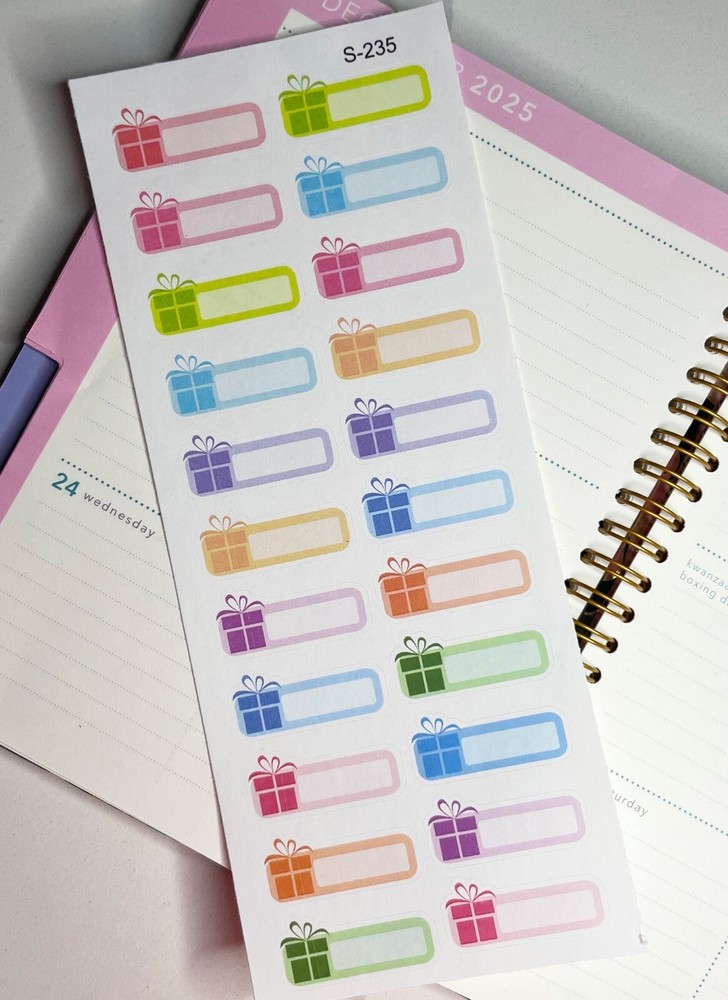 Holiday Countdown, Christmas, Handmake Erin Condren Planner Sticker II