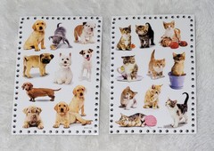 Vintage AGC Sticker Full Sheets Kittens Cats Puppies Dogs 2 Sheets So Cute 😍