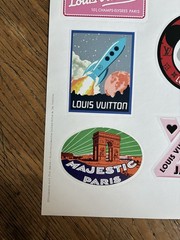 3 Louis Vuitton Luggage Sticker Sheets “The Book #7” Japan Asian Limited Edition