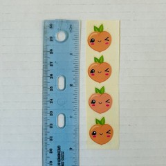 VINTAGE 1980s Stick n Sniff Scented Fruit Stickers PEACHES| PINEAPPLES | KIWI