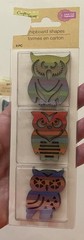 4 Packs Crafters Square Laser Cut Chipboard Decor 3 or 6pcs Each Packet New