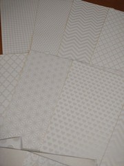 Scrapbook Craft JJ Heavyweight Paper 22 Sheets 8.5 x 11″ PEARL & WHITE TEXTURED