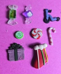 Lot Of 79 Pieces Mixed Miniatures For Crafting, Xmas Baby, Kid, Flowers, MLP ETC