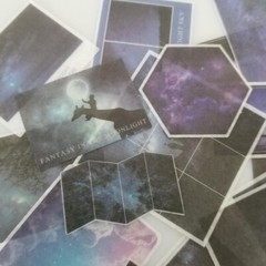 20PCS Night Sky Stickers – Moon Stars Stationery Scrapbooking Planner Diary