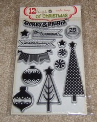 My Mind’s Eye 12 Days of Christmas Acrylic Stamp Set….NIP