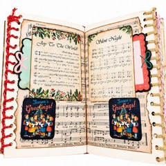 Handmade One-of-a-Kind Christmas Junk Journal | Vintage Altered Book |…