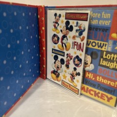 Disney Mickey Mouse & Friends Scrapbook Kit Stickers and Disney Paper New
