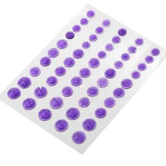 CraftbuddyUS 50pcs Self Adhesive Pointed Resin Glitter Gems: :Dark Purple