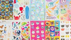 555+ Sticker Themes: Butterfly Flower Cats Dogs Birds Island Tropical Sea Life