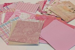 50 Pc. Mixed Lot Scrapbook Paper Cardstock Card Making Junk Journal Collage