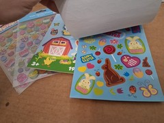 Lot of 4 EASTER EGG Craft Sticker Book Assortment
