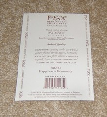 PSX Designs Sticker Sheet ~ Travel….Happiness is Homemade/Apple Pie