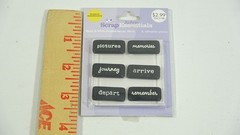 Joann Scrap Essentials Black & White Frosted Acrylic Words Pictures Memories