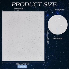 FINGERINSPIRE 6 Sheets Iron on Crystal Transfers Applique Hot Melt AB Color