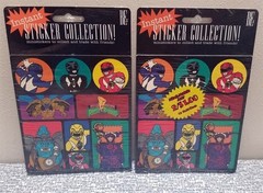 LOT of 7 PACKS MIGHTY MORPHIN POWER RANGERS STICKERS Sealed NOS