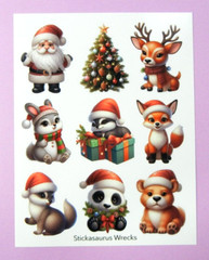 Christmas Animals Sticker Sheet