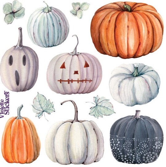 Violette Stickers Halloween Ghost Pumpkins Crafts Planner Supply Scrapbook