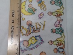 Baby Moon Rattle Bottle SCRAPBOOKING Stickers By Bo-Bunny Press A73