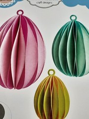 NEW Elizabeth Paper Flowers #2220 Honeycomb Egg Largest 2.4×4 Inches