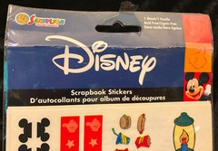 SandyLion Disney Theme Park Scrapbook Sticker Border Sheet Lamp Post Food Ears