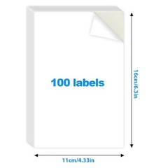 1Pack Waterproof Tear Resistant Blank Labels For Home Office And Storage Box