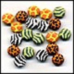 ZOO JAZZY SCRAPBOOKING DECORATIVE BRADS EYELET OUTLET 8 PCS 4 COLORS