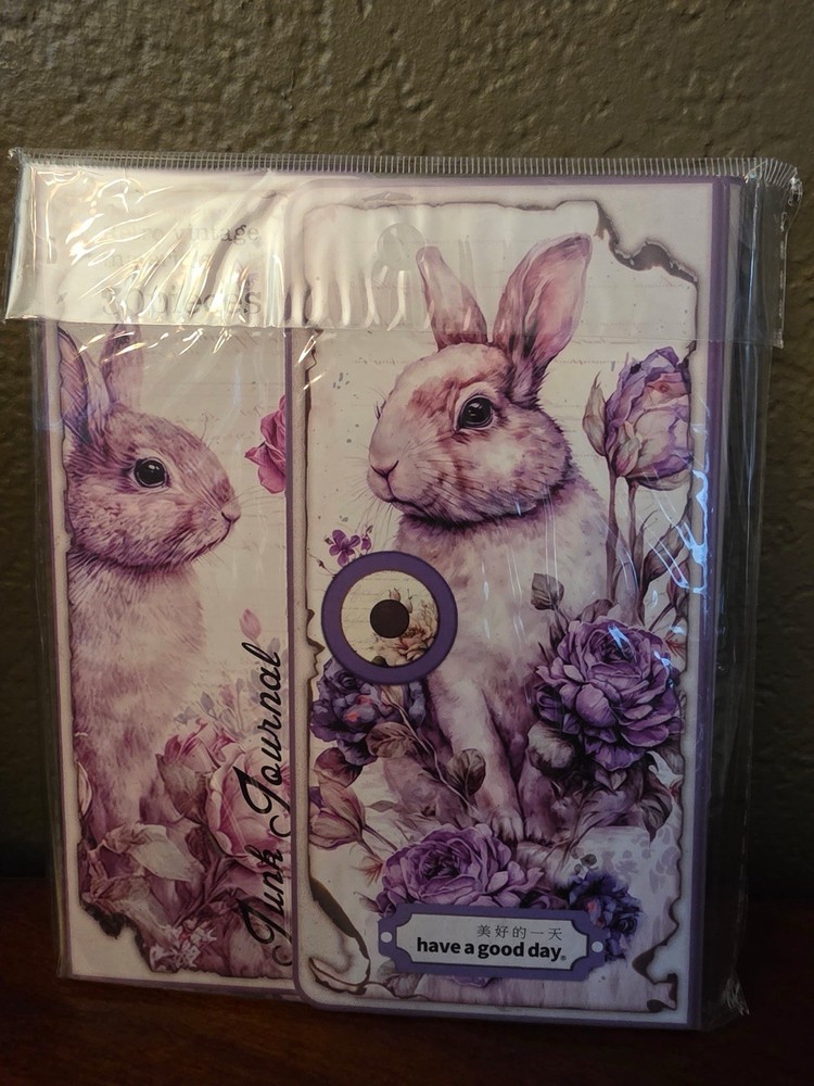 Junk Journal Retro Vintage Bunnies And Flowers