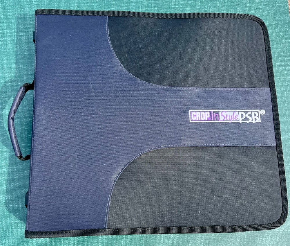 Crop In Style Binder With Lots Of Stickers ~ 17 Sheets full ~ Navy Blue Binder