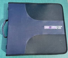 Crop In Style Binder With Lots Of Stickers ~ 17 Sheets full ~ Navy Blue Binder