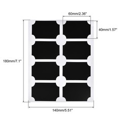 Chalkboard Labels Blackboard Stickers 60x40mm Reusable W Chalk Marker Count 96