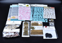 Alphabet Number Stickers & Embellishments Mixed Lot 12 Packs NEW UNUSED