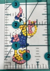 New! Daisy Duck Disney STICKER Diamond Art Decor Scrapbooking Dazzling Fancy
