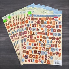 Daisy Hill Cats Meow Scrapbook Lot Stickers Paper Pad Brads Metal Accents 25+pcs