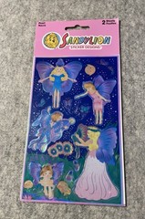 Sandylion Pearl Fairy Stickers Princesses & Fairies Theme 2 Sheets Multicolor