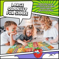 68 Sheets Colorful Scented Scratch & Sniff Stickers with 17 Food & Floral Scents