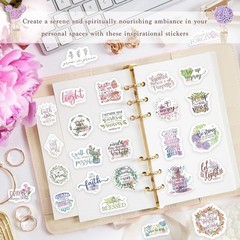 300 Waterproof Inspirational Christian Stickers – Uplifting Bible Verse Designs