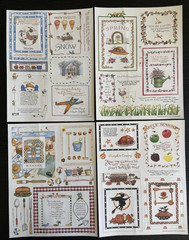 4 Susan Branch COLORBOK Sticker Sheets WINTER SPRING SUMMER FALL 8 1/2″ x 11″