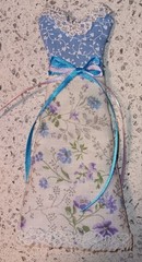 Lot Of 3 Handmade Dresses For Junk Journals scrapbooks shadow boxes Ornaments