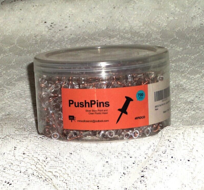 700 Rose Gold thumb tacks, Push pin, Office School Decor, Bulletin Cork Memory