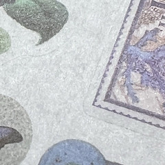 Vintage Style Blue Garden Washi Paper Stickers 4 Sheets Junk Journal Collage