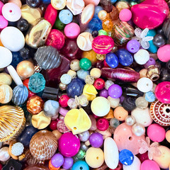 Mystery Vintage Bead Lot for Junk Journals, Mixed Media, Ephemera & Craft