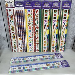 9 pkg Sticker Borders Christmas Winnie The Pooh Halloween Baby School Party